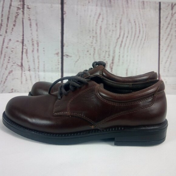 Nunn Bush Brown Leather Oxford Lace Up Dress Shoes